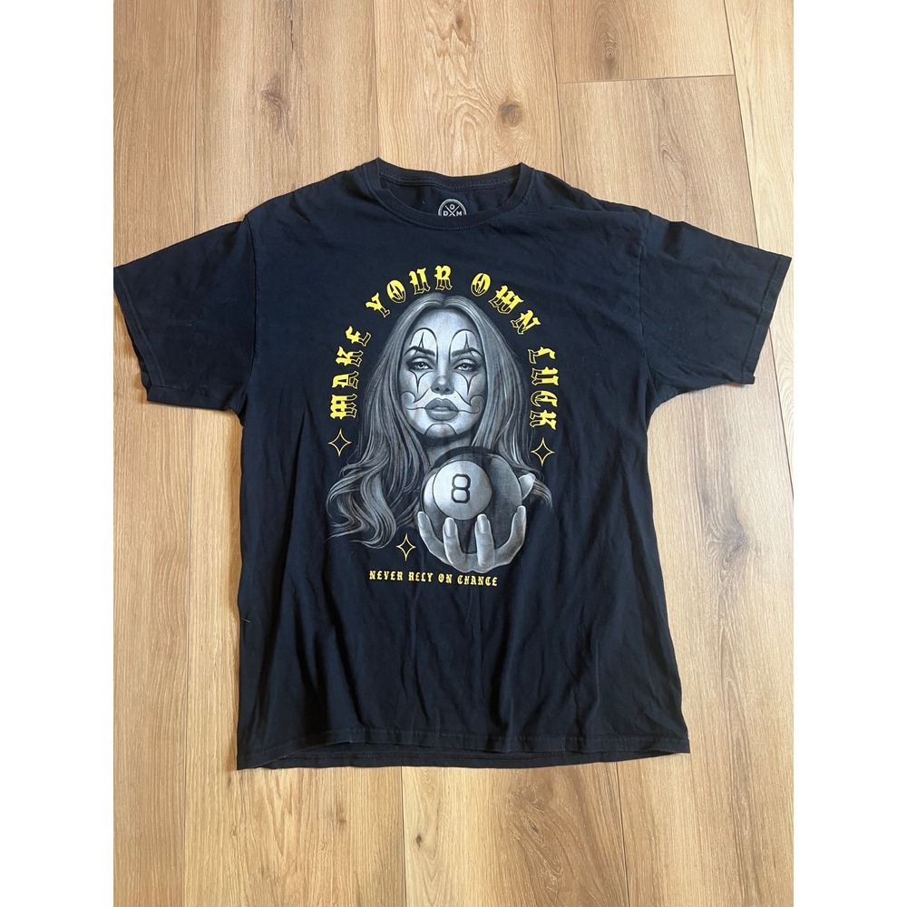 ProperTees Marilyn Monroe Bandana Graphic T-Shirt Black Men's Large Cotton